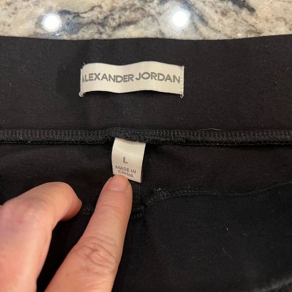 ALEXANDER JORDAN BLACK STRETCH PANTS SIZE L - Picture 3 of 6